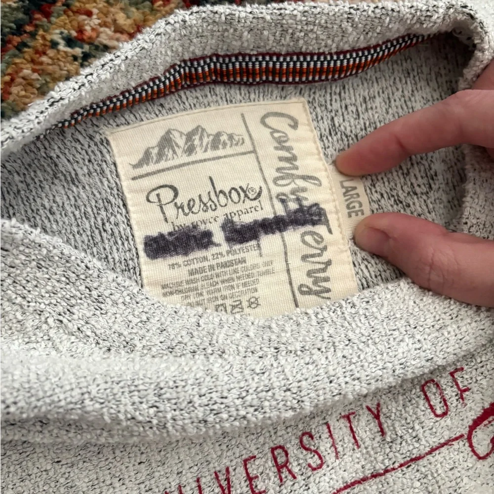 Pressbox Women's University of Alabama Long Sleeve Comfy Terry Sweater, Size L - Picture 3 of 3